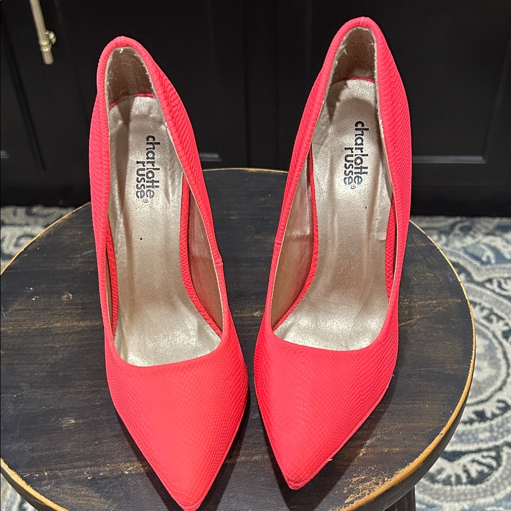 Charlotte Russe neon Women's Heels